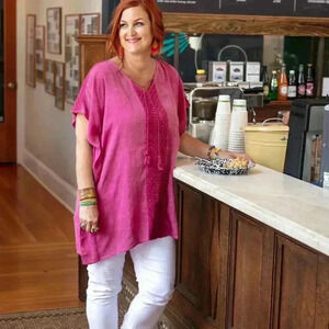 Evy’s Tree Cover Up Tunic The Lydia Pink